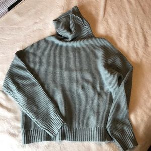 Baby blue turtleneck